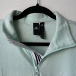 Adidas Mint Green Half-Zip Pullover Photo 2
