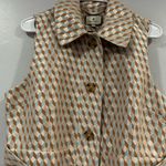 TUCKERNUCK Blue Brown Geo Ocean Spray Sleeveless Cheyenne NWT Size XL Tan Photo 3