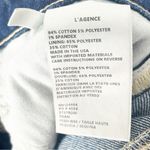 L'Agence L’AGENCE Dean Mid Rise Slim Straight Five Pockets Blue Denim Jeans, Size 24 Photo 3