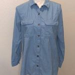 Old Navy  blue corduroy casual button Down shirt Photo 0