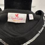 Quacker Factory  Holiday Elegance Black Christmas Tree Rhinestone Top Photo 4