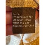 J. McLaughlin Shirt Women Small Tan White Dotted Collard Button Down Preppy Photo 7