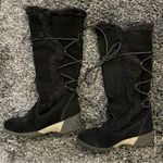 Khombu 🖤 WILLOW BLACK SUEDE BOOTS WITH FAUX FUR LINING SIZE 8🖤 Photo 2