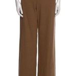 Alice + Olivia  Classics Wide Leg Trouser Pants in Tan/Brown size 2 Photo 0