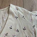 Sim & Sam  Women's Floral V-Neck Button Blouse Size XL Photo 7