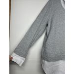 Tommy Hilfiger  Women’s Layered Look Sweater Shirt Top Gray White Collared XL Photo 1