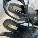 Steve Madden Nannoo Black Lace up Heel Sandals Sz 9 Photo 3