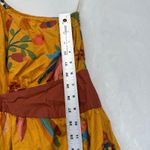 Farm Rio  Anthropologie Maxi Dress One Shoulder Cut Out Floral‎ Print L Photo 5