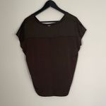 White House | Black Market Women's Shirt Top V Neck Cap Sleeve Brown Size XS Photo 4