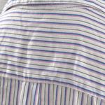 Levi's  Women's 100% Cotton Button Down Shirt White w Pink, Blue, Black Stripe-XS Photo 2