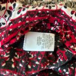 Hint of Blush Crop Top SZ LG Bare Shoulders 3/4 Bell Sleeve Black Red Boho Chic Photo 7