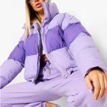 Boohoo Puffer Jacket Purple Photo 0