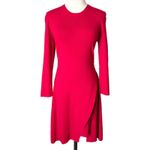 ALC Frank NEW A.L.C. Hadley Mini Long Sleeve Dress in Red Size Large Photo 1