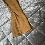 Chaser women’s Cargo Pants ankle Zip Pockets soft brown small casual preppy Photo 6