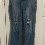 Bamboo  Blue Distressed Ankle Jeans Photo 0