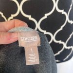 Chico's Two Tone Gray Open Front Tunic Sleeveless Sweater Cardigan Size 1/Small Photo 4