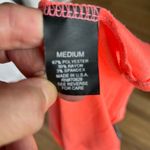 Rue 21 Neon Coral Crop Top Flowy Tank Embroidered Aztec Straps Womens Medium  New Photo 7