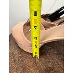 Maje Patent Leather Block Heel Sandals Rhinestone Ankle Strap Rose Blush 40 Photo 6