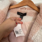 Forever 21 NWT Faux Fur Plaid Jacket Dusty Pink/Cream Plus Sz 2X Photo 7
