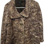 Talbots  Jacket Velvet Leopard Cheetah Animal Print size 8 Photo 0