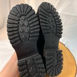 Mudd Shoes Women’s Size 9 Chunky Black Suede Loafers Black Buckle Accent Slip On Photo 6