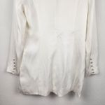 Retrofete Ilaria Blazer Dress White Size Large Bridal Wedding NWT Double Breast Photo 7