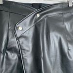 RtA Paloma Lambskin Vinyl Mini Skirt Black Neptune Womens 6 NEW Photo 5