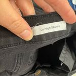 frame denim Black Le High Skinny Raw Step Hem Jeans Womens 27 Fall Denim Classic Photo 8