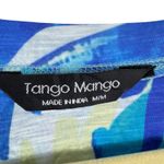 Tango Mango NWT Floral Blue Blouse Medium Photo 3