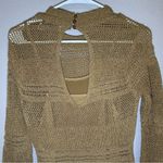 Mango NEW MNG knit long sleeve open back maxi dress women’s size medium Photo 6