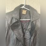 Vintage Cambridge DryGoods black, 100% leather blazer style jacket; size S Black Photo 3