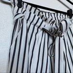 Windsor Black and White Striped Belted Pants Size Small Photo 2