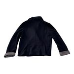 Talbots  blue blazer womens 14 large unlined wool blend casual business casual Photo 1