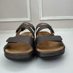 Wolky Liana Beach Cartago Leather Adj. Sandals Brown Taupe EU 41 10.5 Photo 3