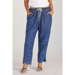 Pilcro Anthropologie  Cottage Utility Cargo Drawstring Jeans Size Small Relaxed Photo 1