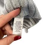 Crown & Ivy Women's Large Grey Turtleneck Geometric Print Knitted Sweater Photo 5