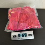 Linear Sheer Floral Art To Wear Button Front Shacket Pink Size XL Photo 9