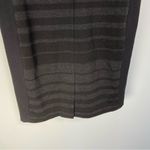 Eileen Fisher  Dress Mini Black Striped Ponte Knit Quiet Luxury Old Money Chic 6 Photo 7