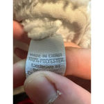 Captivating OU Sherpa Vest Size Large Cream Sooners Football Fall Warm Fuzzy Photo 3