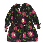 Sézane NWT Sezane Paige in Japanese Printed Flowers Silk Mini Dress 36 / US 4 Photo 0