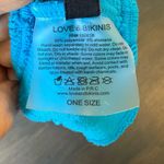 Love & Bikinis Taipei Bow Crinkle Stretch Bikini Top Blue Size undefined Photo 3