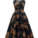 Women Prom Wedding Dress Floral Halter Lace A Photo 1