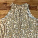High Neck, Sleeveless, Flowy Tunic Dress Sz M Yellow Size M Photo 3