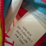 Amanda Uprichard  Vintage Geo Multi Square Rainbow Silk Tank Photo 3