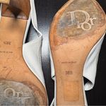Christian Dior Dior Women's White Leather Slingback Heels Photo 5