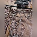 Pisarro Nights‎ Beaded Bolero Shrug Evening Jacket Size 12 NWT Mother of Bride Brown Photo 3