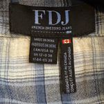 FDJ French Dressing Jeans Blue Plaid‎ Long Sleeve Button Down Shirt Womens # Size 10 Photo 7