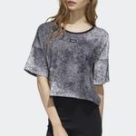 Adidas Moment Relaxed Fit Cropped Top T-Shirt NEW Photo 1