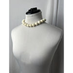 boho vtg chic contemporary beaded choker necklace art deco White Photo 1