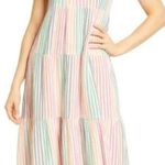 Marine layer  Resort Corinne Maxi Striped Dress Size L Pastel Stripe Sleeveless Photo 0